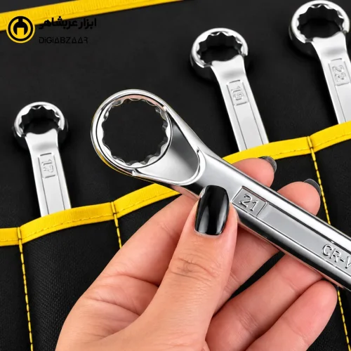 آچار دو سر رینگی 12 عددی کیفی تاپکس ( از سایز 6 تا سایز 32 )