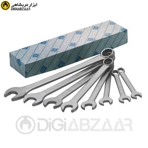 مجموعه 8 عددی آچار یکسر تخت یکسر رینگی آتا مدل BX0800 (از 8 تا 19 میل)