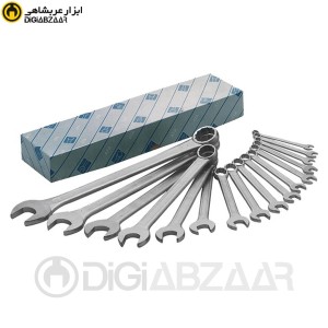 مجموعه 16 عددی آچار یکسر تخت یکسر رینگی آتا ATA مدل BX1600