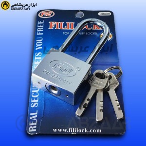 قفل آویز بلند 30 میلیمتری مدل fili