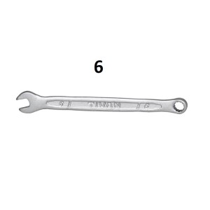 آچار یکسر تخت و یکسر رینگی تیوان سایز 6 میلی متر