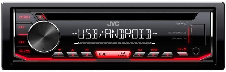 رادیو پخش جی وی سی مدل JVC KD-R492M