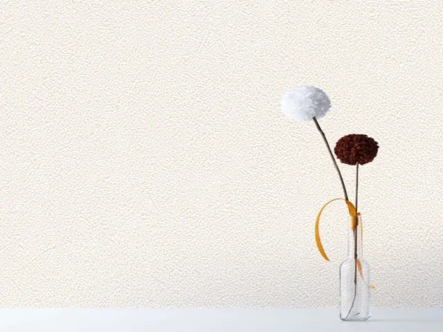 کاغذ دیواری هاش دو او H2O طرح ساده کرم / کد 901C