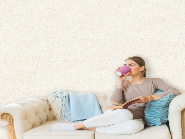 کاغذ دیواری هاش دو او H2O طرح ساده کرم / کد 902C