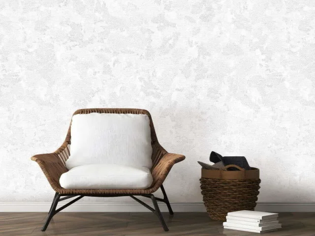 کاغذ دیواری هاش دو او H2O طرح بافت سفید / کد 910W