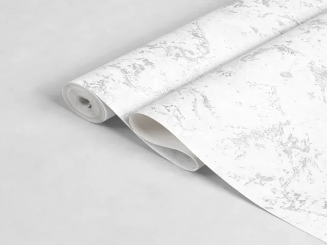 کاغذ دیواری هاش دو او H2O طرح رگه‌دار سفید / کد 919W