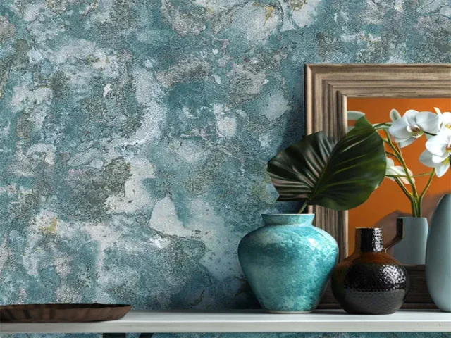 آلبوم کاغذدیواری کربن 1طرح پتینه آبی کد ۱۰۰۴۹