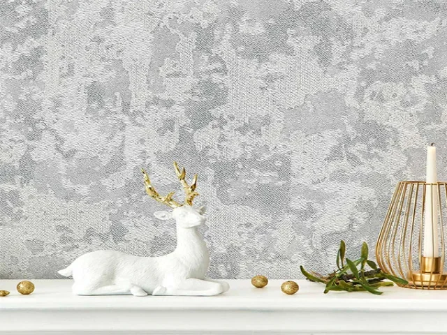 آلبوم کاغذدیواری کربن1 طرح پتینه نقره‌ای کد ۱۰۰۰۹