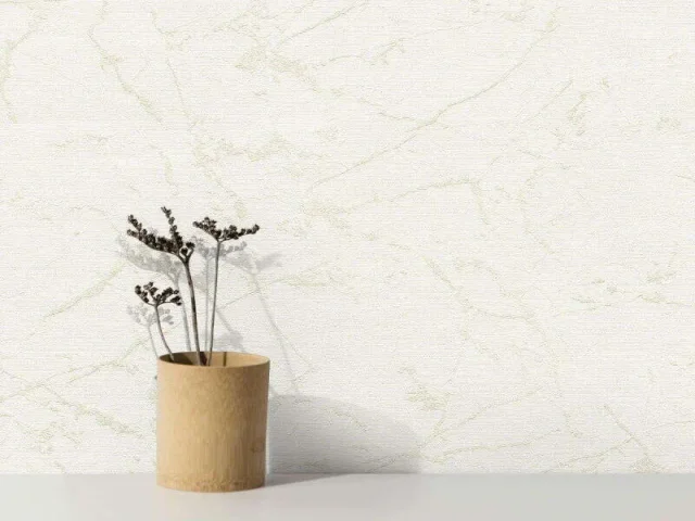 کاغذدیواری هاش دو او H2O طرح رگه‌دار کرم کد 921C