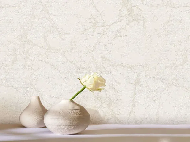 کاغذدیواری هاش دو او H2O طرح رگه‌دار کرم کد 922C