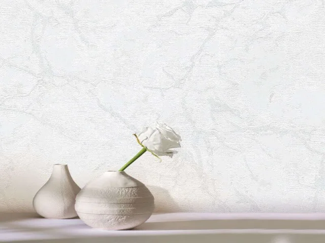 کاغذدیواری هاش دو او H2O طرح رگه‌دار سفید کد 922W