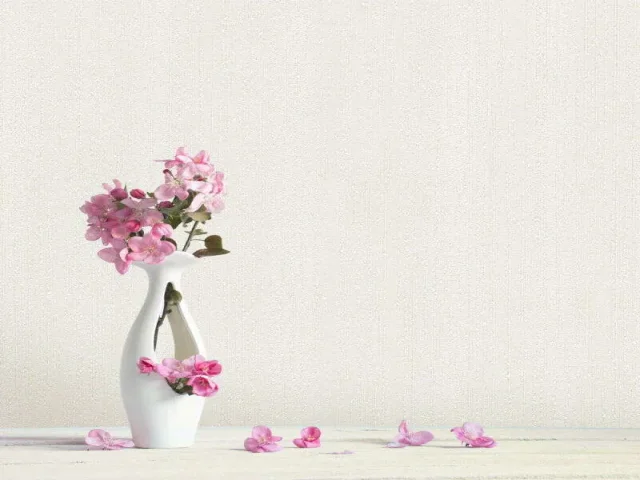 کاغذدیواری هاش دو او H2O طرح ساده کرم کد 937C