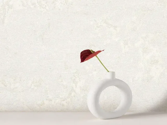 کاغذدیواری هاش دو او H2O طرح ساده کرم کد 934C