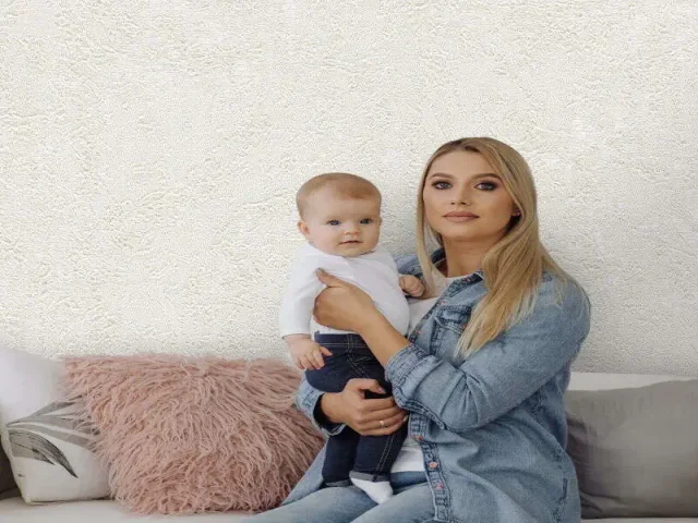 کاغذدیواری هاش دو او H2O طرح بافت کرم کد 932C