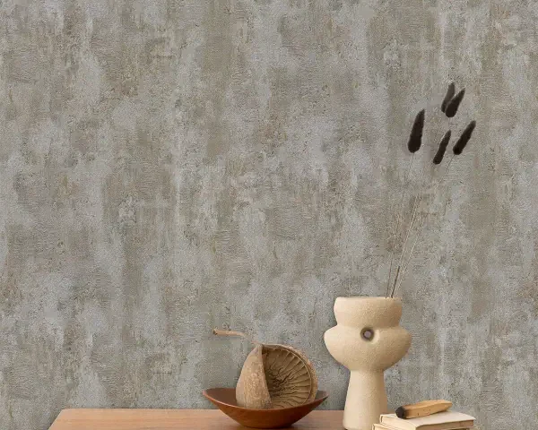 کاغذ دیواری کربن2/carbon طرح پتینه قهوه‌ای / کرم کد ۱۰۲۲۹