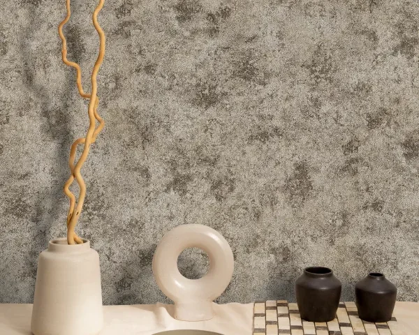 کاغذ دیواری کربن2/carbon طرح پتینه قهوه‌ای / طلایی کد ۱۰۱۹۶