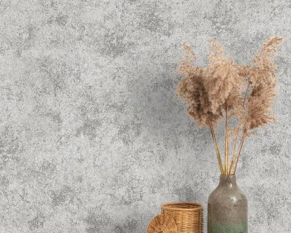 کاغذ دیواریکربن2/carbon  طرح پتینه نقرهای کد ۱۰۱۸۶