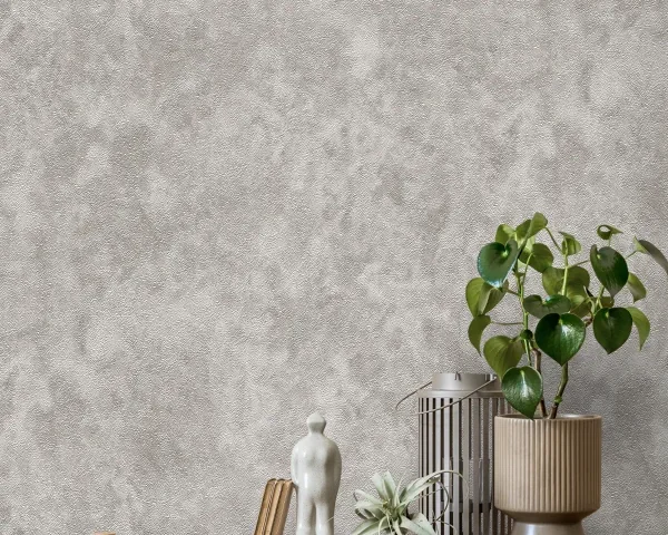 کاغذ دیواریکربن2/ carbon2  طرح بافت نقره‌ای کد ۱۰۱۵۵