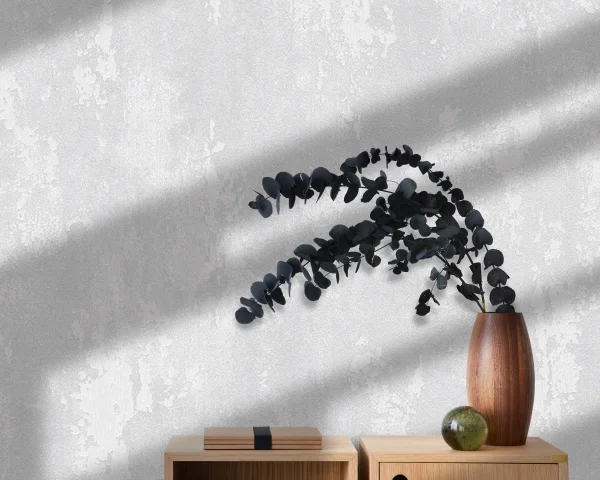 کاغذ دیواریکربن 3/carbon3  طرح پتینه نقره ای کد ۱۰۳۰۸