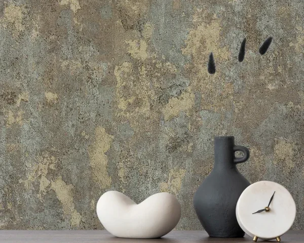 کاغذ دیواری کربن 3/carbon3 طرح پتینه سبز / زیتونی کد ۱۰۳۲۸