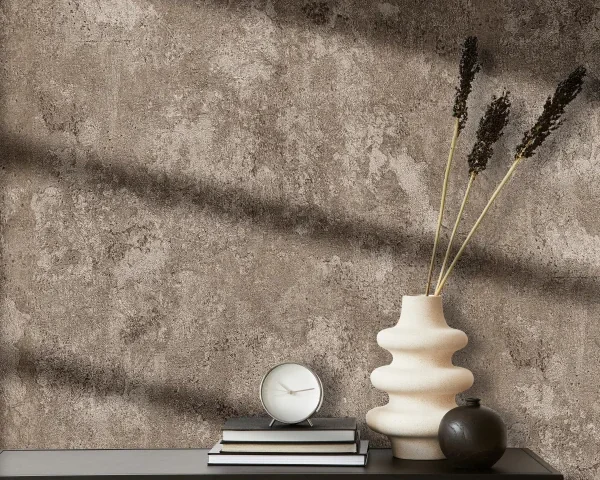 کاغذ دیواری کربن 3/carbon3 طرح پتینه قهوهای کد ۱۰۳۳۴