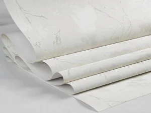 کاغذ دیواری  هاش دو او H2O طرح رگه‌دار کرم / کد 918C