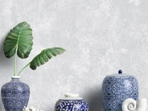 کاغذ دیواریکربن 3/carbon3  طرح پتینه نقره‌ای کد ۱۰۳۳۰