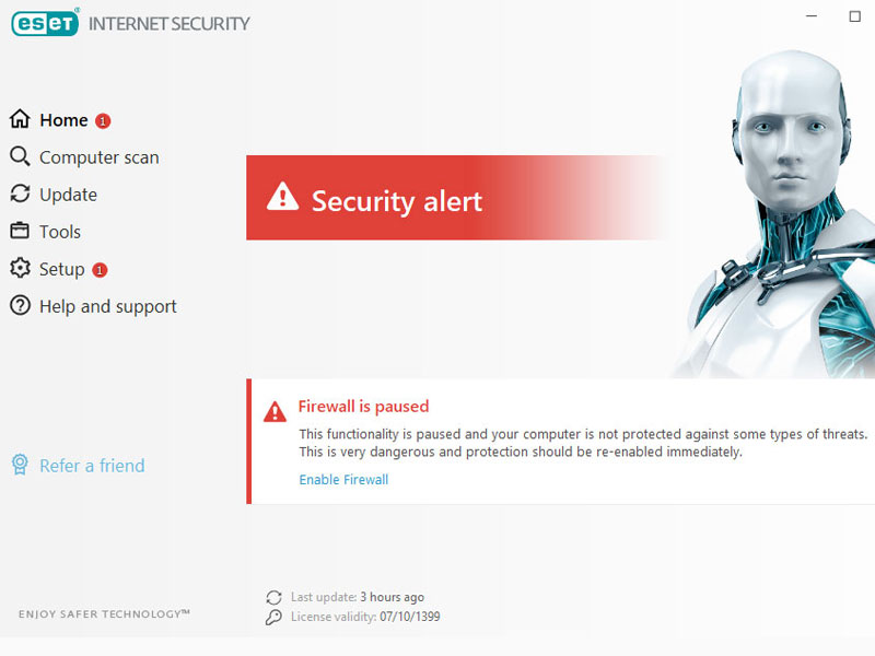 راهنمای رفع خطاهای آنتی ویروس ESET در هنگام آپدیت