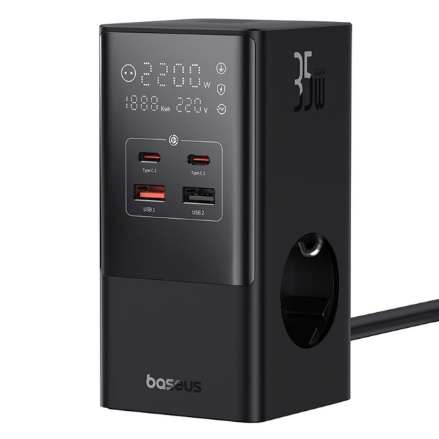 شارژر رومیزی بیسوس Power Combo Tower PowerStrip CCGAN35-S3ACE توان 35 وات