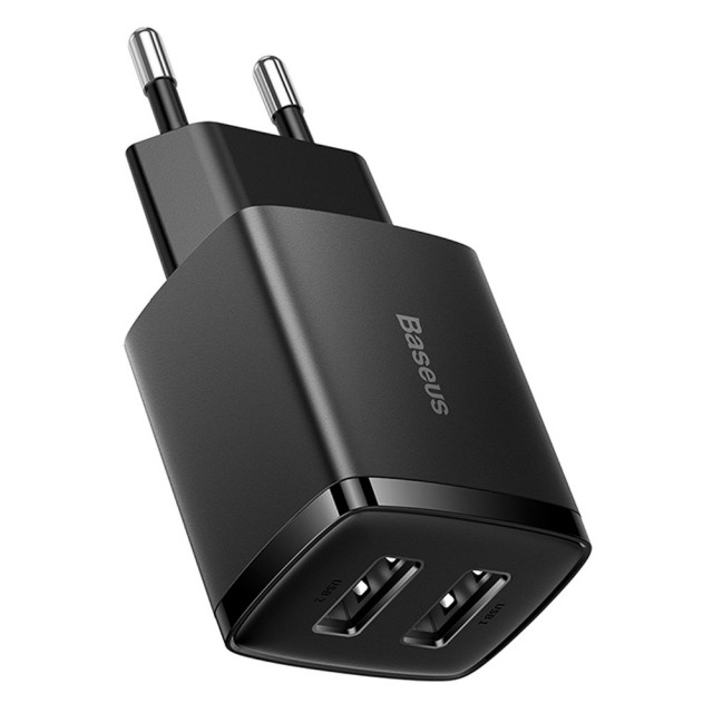 شارژر دیواری بیسوس Compact Charger 2U CCXJ010201 توان 10.5 وات