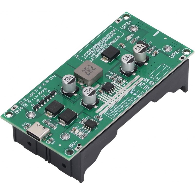 ماژول UPS و شارژر باتری لیتیومی 2 سل با خروجی 9 ولت 3 آمپر