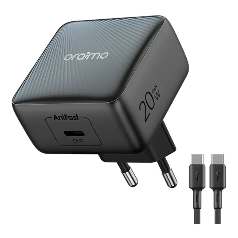 شارژر دیواری اورایمو مدل PowerCube 20 Chic OCW-5201E+CL55 توان 20 وات با کابل