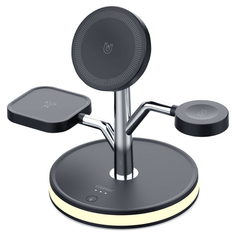 پایه نگهدارنده و شارژر وایرلس 4 کاره ارلدام WC51 توان 15 وات