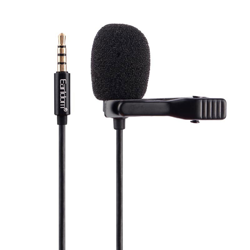 میکروفون یقه ای 3.5 میلیمتری ارلدام مدل E34 طول 2 متر
