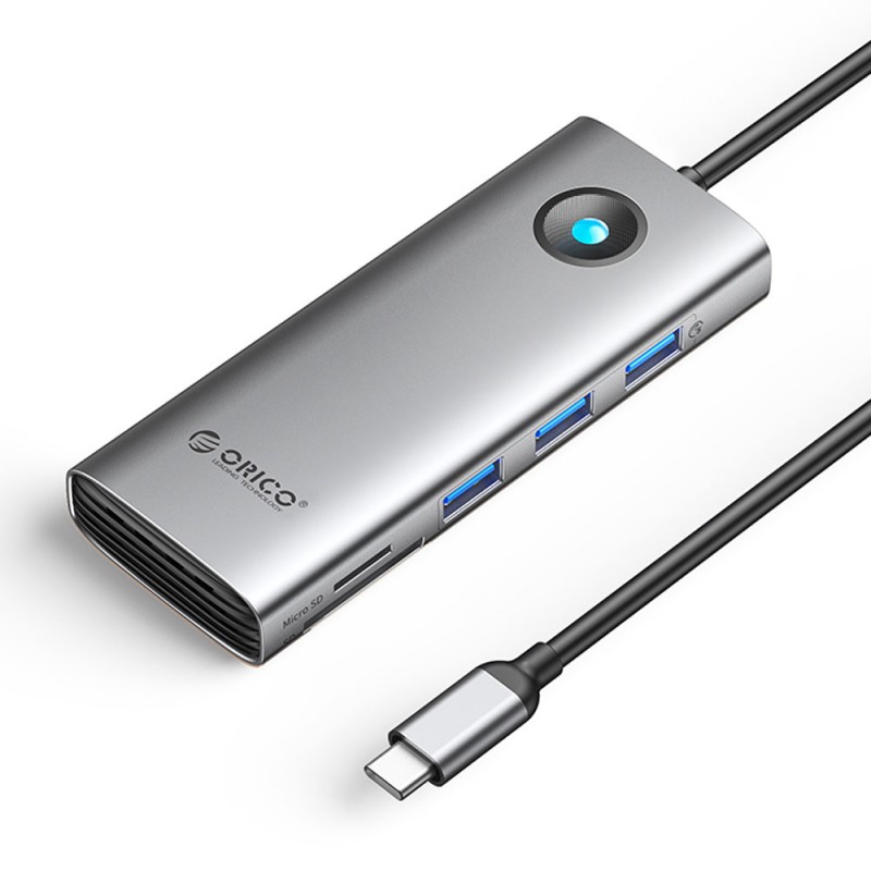 هاب تایپ سی 8 پورت اوریکو مدل PW11-8P