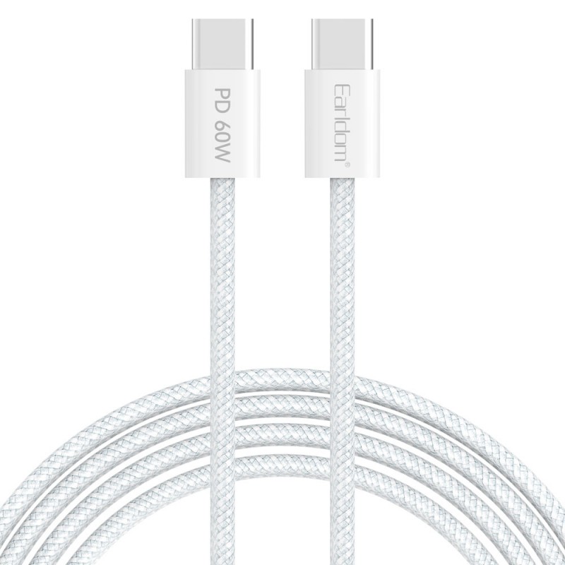 کابل شارژ USB-C به USB-C ارلدام مدل EC-190C-C طول 1 متر توان 60 وات