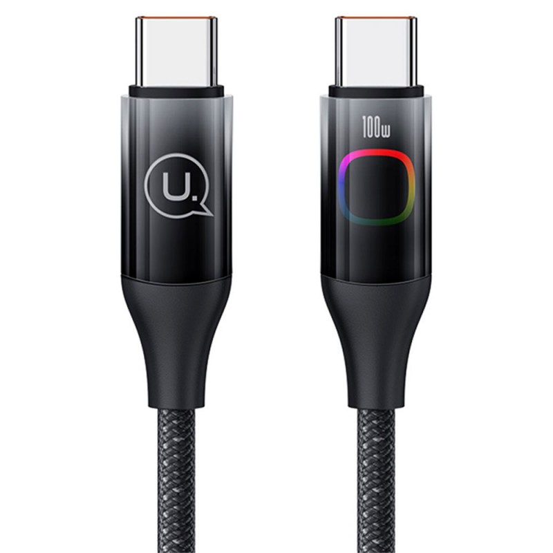 کابل شارژ USB-C به USB-C یوسمز مدل SJ640  طول 1.2 متر توان 100 وات