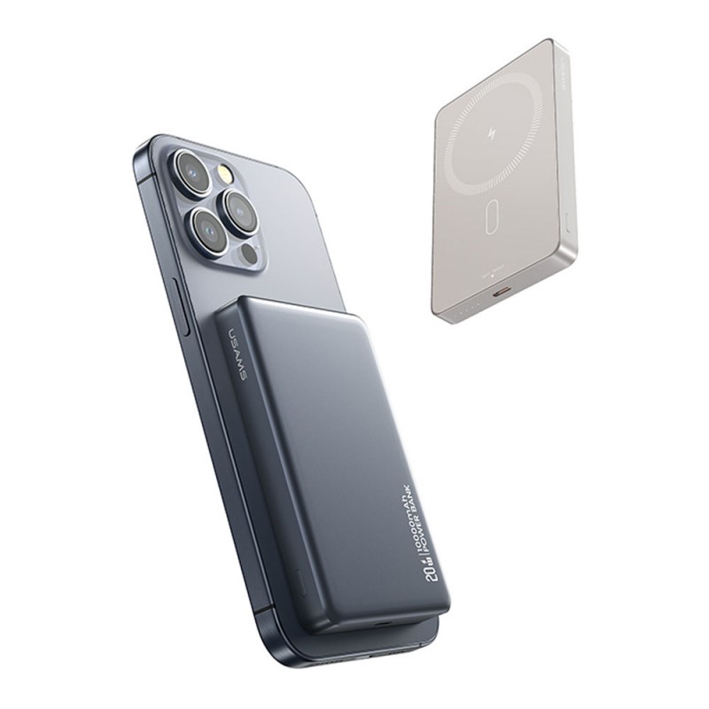 پاوربانک وایرلس مگنتی یوسمز مدل CD242 ظرفیت 10000 میلی آمپر ساعت توان 20 وات