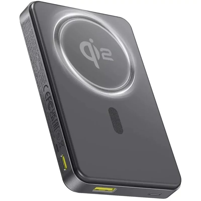 پاوربانک مگنتی بیسوس مدل Airpow II Qi2 P10080000123-00 ظرفیت 10000 توان 22.5 وات