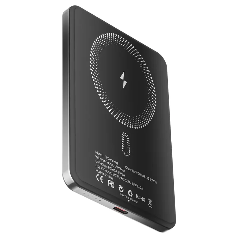 پاوربانک گلوریمی مدل FitCore Mag ظرفیت 5000 میلی آمپر توان 20 وات