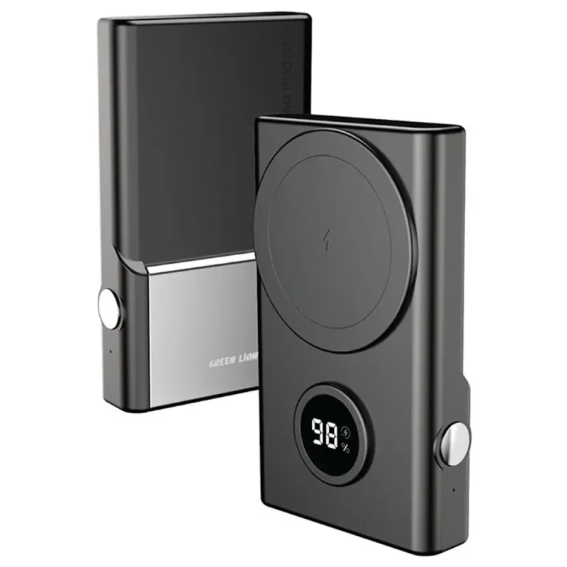 پاوربانک مگ سیف گرین لاین مدل MagSnap Pro ظرفیت 10000 میلی آمپر ساعت توان 20 وات