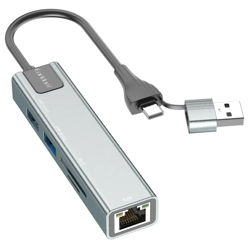 هاب USB و تایپ سی 5 پورت ارلدام مدل HUB24