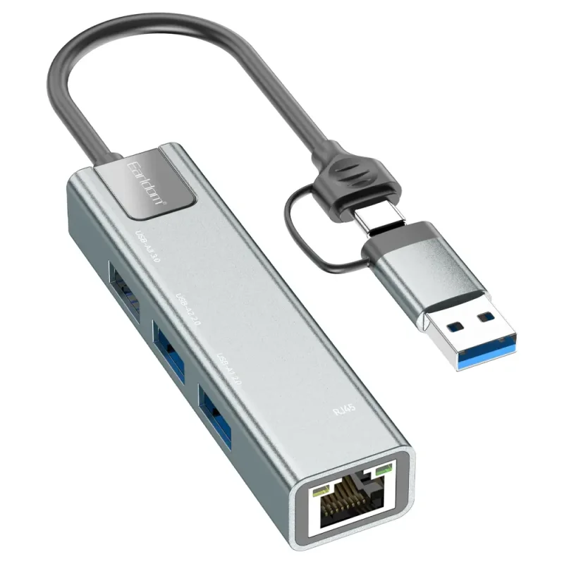 هاب USB و تایپ سی 4 پورت ارلدام مدل HUB23