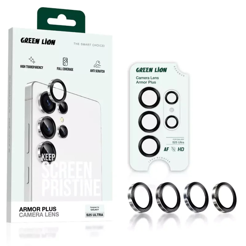 محافظ لنز دوربین گرین لاین Camera Lens Armor Plus سامسونگ S25 Ultra