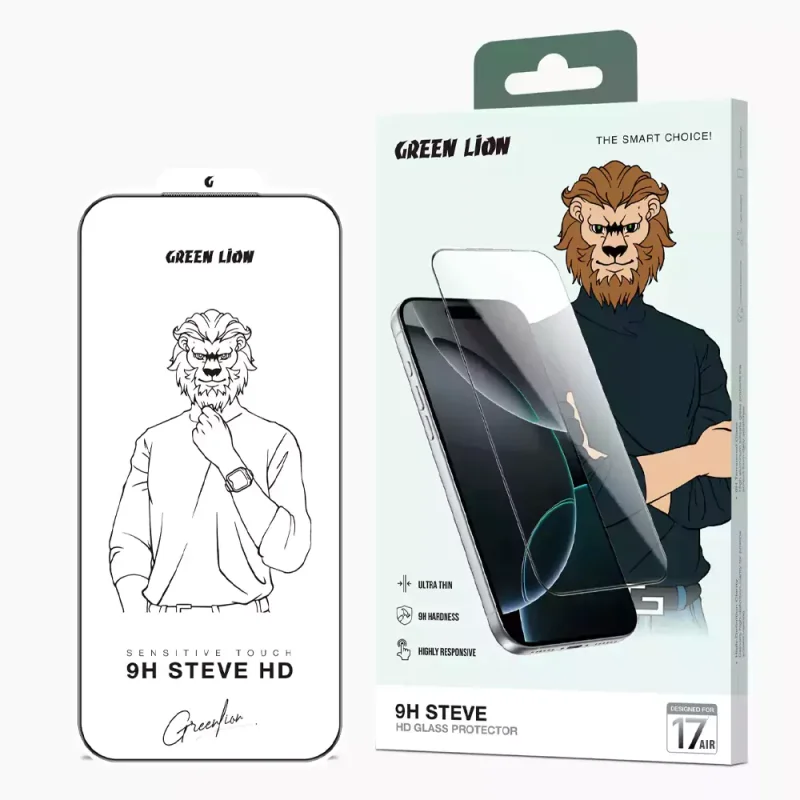 گلس استیو شفاف گرین لاین Steve آیفون iPhone 17 Air