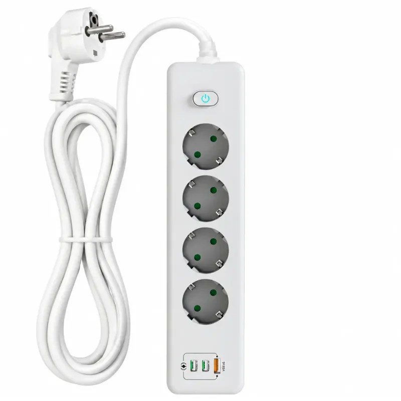 چندراهی برق و USB لایت ویو مدل LightWave LW-EXT-441U2C