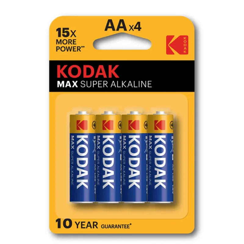 باتری قلمی کداک مدل Max Super Alkaline بسته 4 عددی