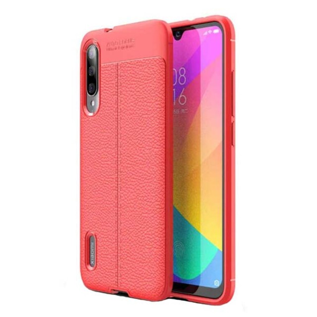 قاب ژله‌ای طرح چرم Auto Focus شیاومی Mi 9 Lite