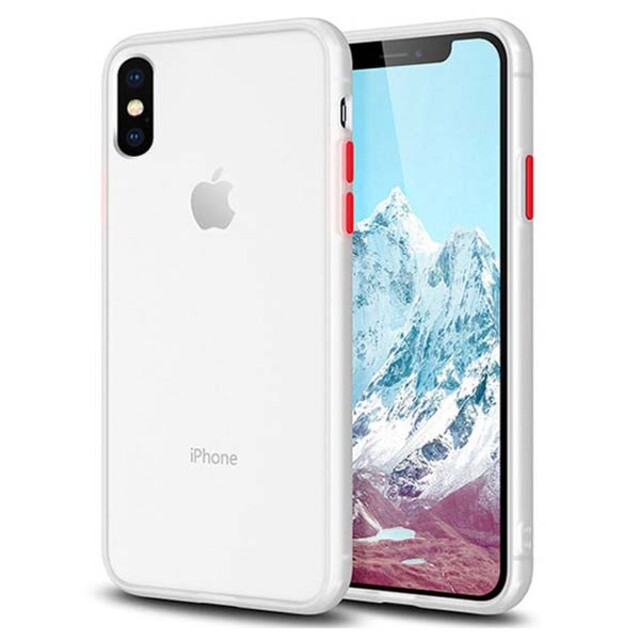 قاب پلاتینا دور رنگی مات iPhone X/XS