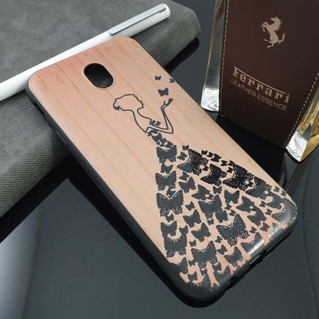 قاب ژله‌ای طرح چوب برای گوشی موبایل سامسونگ J7 Pro